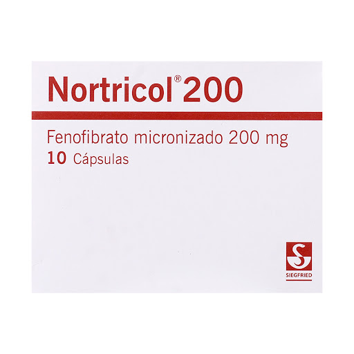 Nortricol 200MG x 10 Capsulas