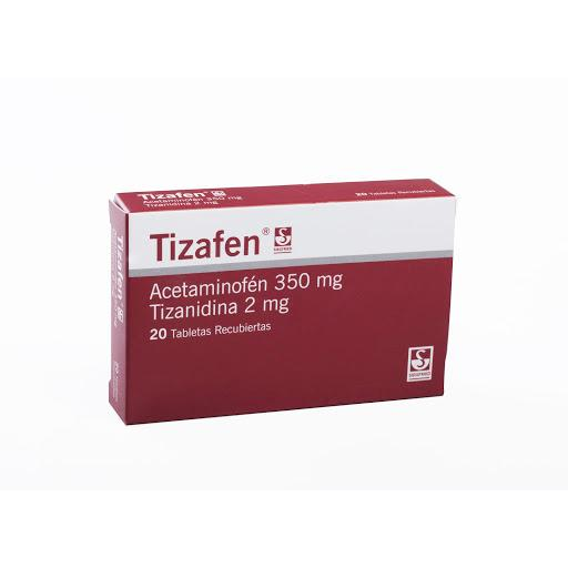 Tizafen 350MG/2MG x 20 Tabletas Recubiertas