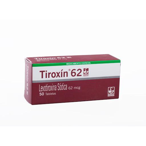 Tiroxin 62MCG x 50 Tabletas
