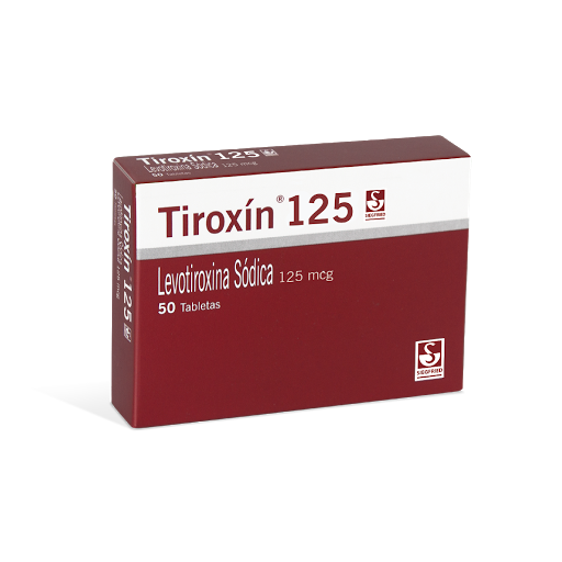 Tiroxin 125MCG x 50 Tabletas Meyer / Siegfried