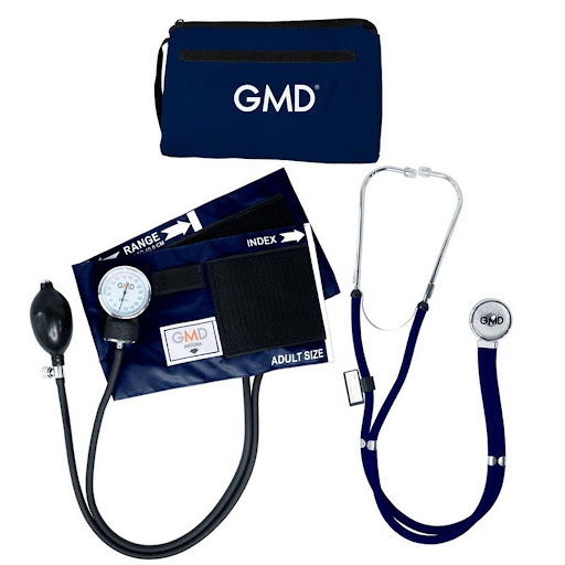 Tensiometro Manual con Fonendoscopio (Azul Oscuro) Gmd