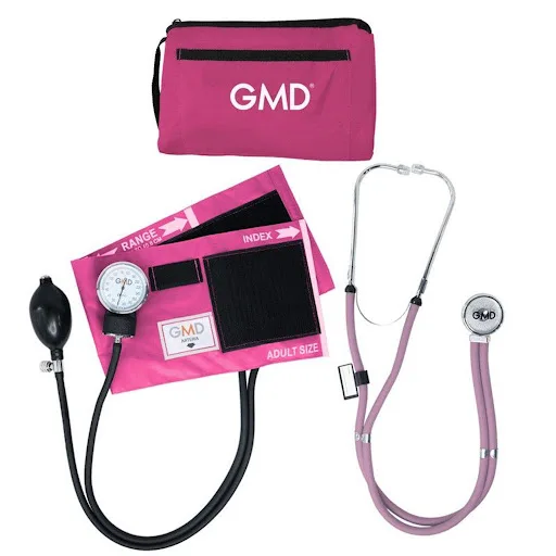 Tensiometro Manual con Fonendoscopio Rosado Gmd