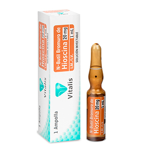 N-butil Bromuro de Hioscina 20MG/1ML Sol Iny I.m / I.v. x 1 Amp Vitalis