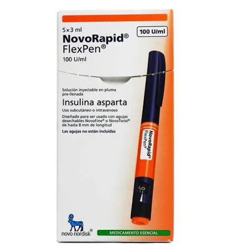 Insulina Novorapid Solucion Inyectable 100U ML Novo Nordisk