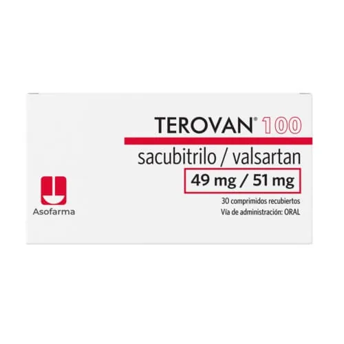 Terovan 100 Sacubitrilo/valsartan