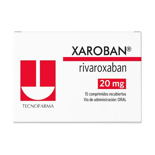 Xaroban Rivaroxaban 20MG x 15 Tab Tecnofarma