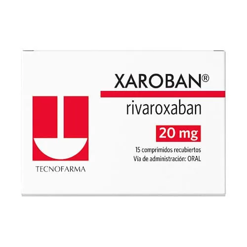 Xaroban Rivaroxaban 20MG x 15 Tab Tecnofarma