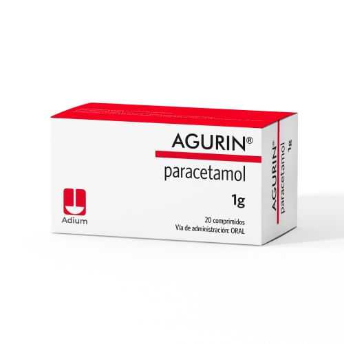 Agurin Paracetamol 1GR x 20 Comp Adium
