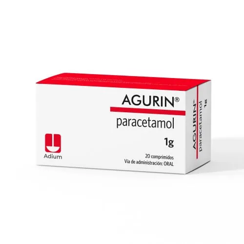 Agurin Paracetamol 1GR x 20 Comp Adium
