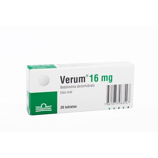 Verum 16MG x 20 Tabletas Grunenthal