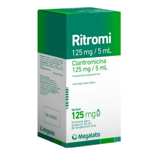 Ritromi Claritromicina 125MG/5ML Megalabs