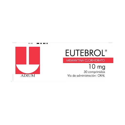 Eutebrol Memantina Clorhidrato 10MG x 30 Tab Adium