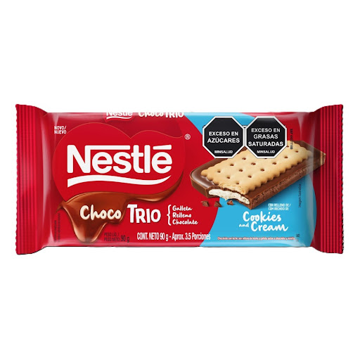 Chocotrio Cookies And Cream x 90G Nestle