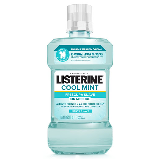 Enjuague Bucal Listerine Cool Mint Zero Alcohol x 500ML Johnson & Johnson