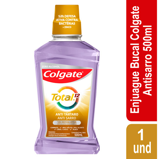 Enjuague Bucal Colgate Total 12 Antisarro x 500ML Colgate Palmolive