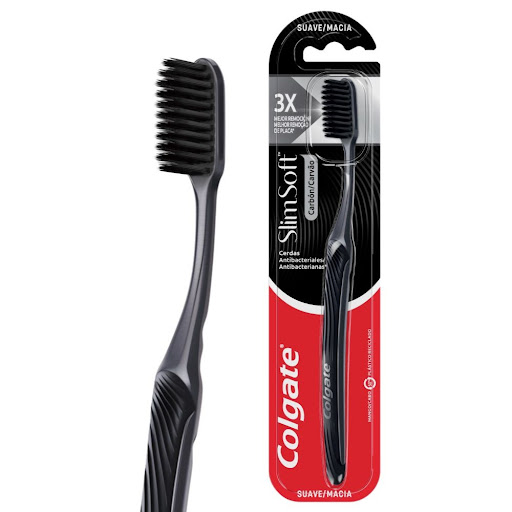 Colgate Cepillo Dental Slimsoft Charcoal