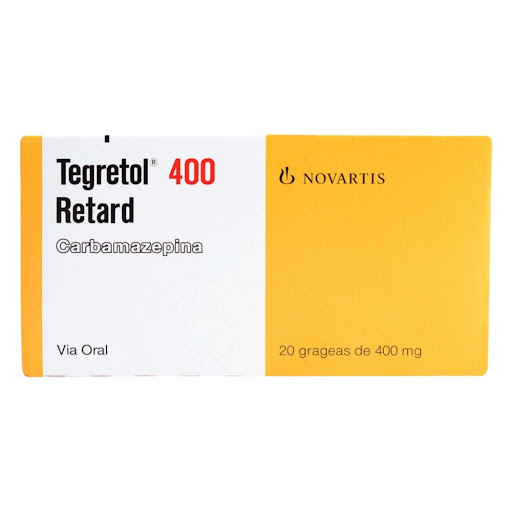 Tegretol Retard 400MG x 20 Grageas Novartis / Front