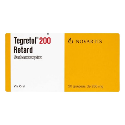 Tegretol Retard 200MG x 20 Grageas Novartis / Front