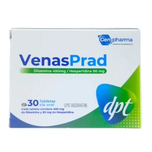 Venasprad 450MG/50MG x 30 Tabletas Dpt