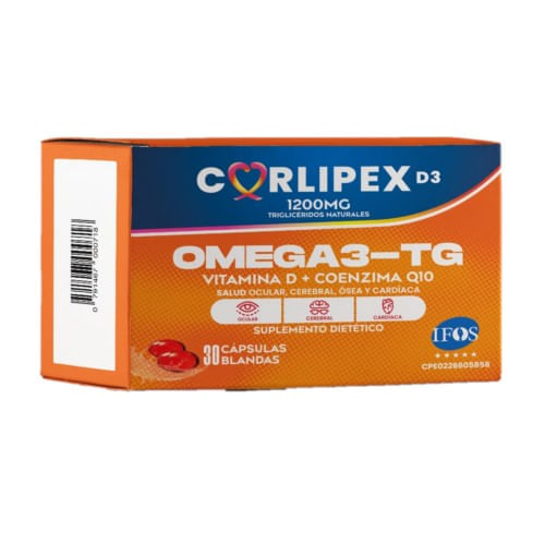 Corlipex D3 1200MG x 30 Cap Blandas Omeg