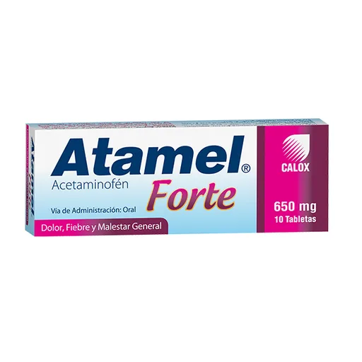 Atamel Forte 650MG x 10 Tab Calox