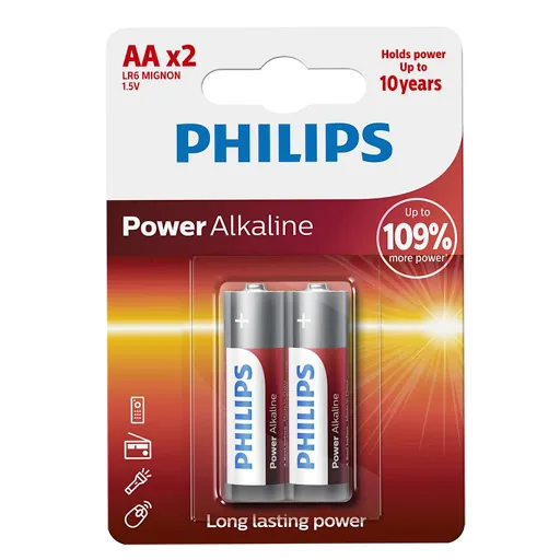 Pilas Philips Alcalina Aa x 2