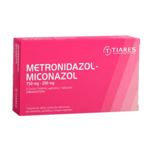 Metronidazol-miconazol x 6 Ovulos Vaginales Tiares