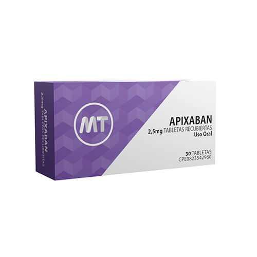 Apixaban 25Mf x 30 Tab Mt