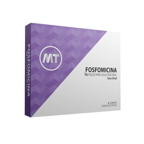 Fosfomicina 3G Polvo para Solucion Uso Oral 2 Sobres