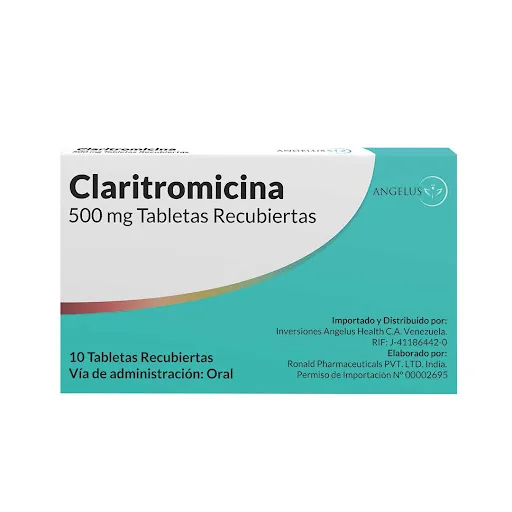 Claritromicina 500MG x 10 Tab Blister Dr