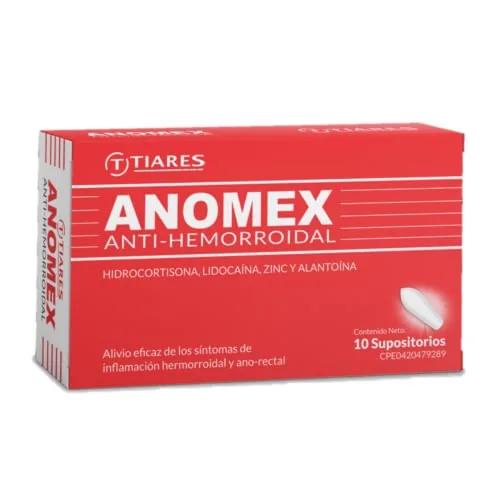 Anomex Anti-hemorroidal x 10 Supositorio