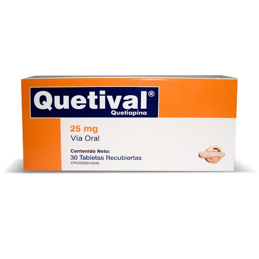 Quetiapina 25MG 30 Tabletas Pharmaris