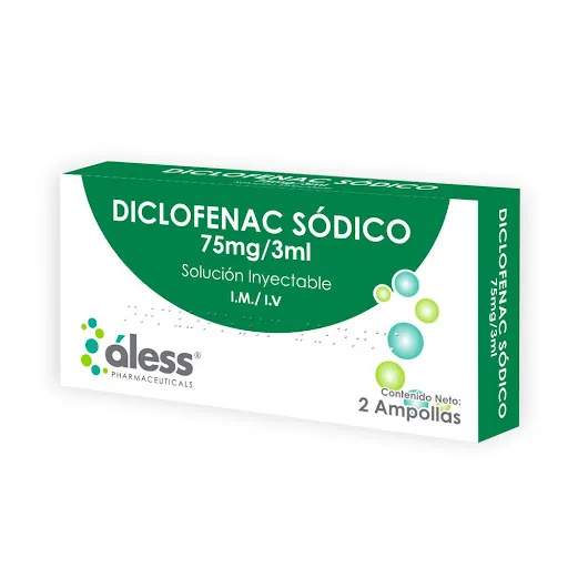 Diclofenac Sódico 75MG/3ML Sol Iny Im/iv Amp Andilab