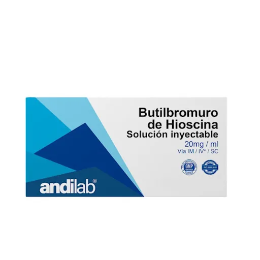 Butilbromuro de Hioscion 20MG/ml Andilab Ampolla