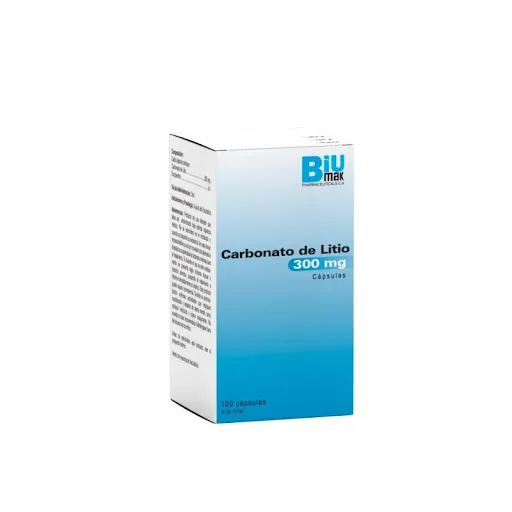 Carbonato de Litio 300MG x 20 Capsulas F